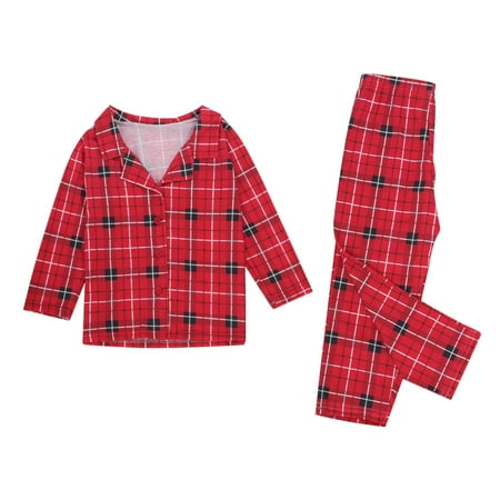 Frehsky matching family outfits Family Christmas Pajamas Soft Plaid Print Christmas Pajamas For Kids 
Frehsky matching family outfits Family Christmas Pajamas Soft Plaid Print Christmas Pajamas For Kids