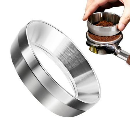 SANWOOD Coffee Dosing Ring Home 54/58mm Espresso Stainless Steel Coffee Dosing Ring Replacement Funnel for Portafilter Easy to Use
SANWOOD Coffee Dosing Ring Home 54/58mm Espresso Stainless Steel Coffee Dosing Ring Replacement Funnel for Portafilter Easy to Use