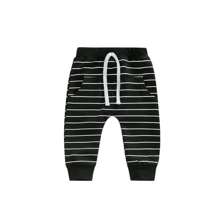 Toddler Baby Boys Spring Autumn Pants Striped Loose Fit Casual Trousers with Drawstring Black 12-18 Months
Toddler Baby Boys Spring Autumn Pants Striped Loose Fit Casual Trousers with Drawstring Black 12-18 Months