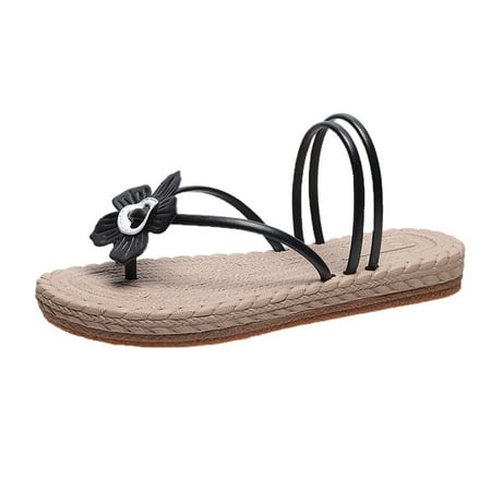 Fashion Womens Breathable Lace Up Shoes Flats Casual Sandals PU Black slipper for Women
Fashion Womens Breathable Lace Up Shoes Flats Casual Sandals PU Black slipper for Women