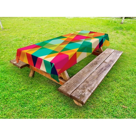 Geometric Outdoor Tablecloth Abstract Geometric Pattern Vintage Inspired Retro Colors Old Style Graphic Art Decorative Washable Fabric Picnic Tablecloth 58 X 120 Inches Multicolor by Ambesonne
Geometric Outdoor Tablecloth Abstract Geometric Pattern Vintage Inspired Retro Colors Old Style Graphic Art Decorative Washable Fabric Picnic Tablecloth 58 X 120 Inches Multicolor by Ambesonne