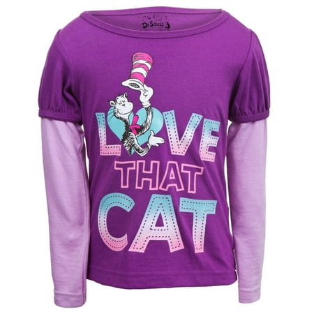 Dr. Seuss - Love Cat Toddler 2Fer Long Sleeve T-Shirt