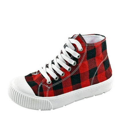 AnuirheiH Women Shoes European And American Christmas Shoes Red Plaid Platform Round Toe Casual Shoes Sale Clearance
AnuirheiH Women Shoes European And American Christmas Shoes Red Plaid Platform Round Toe Casual Shoes Sale Clearance