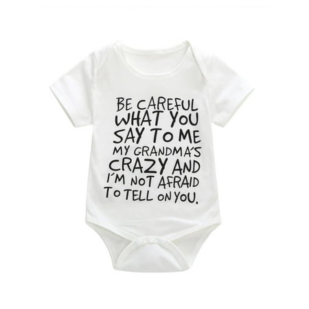 SpringTTC Baby Girls Toddler Letter Print Jumpsuit Short Sleeve Triangle Crotch Romper
SpringTTC Baby Girls Toddler Letter Print Jumpsuit Short Sleeve Triangle Crotch Romper
