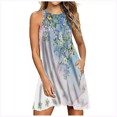 Pink Dress Prom Dress Trendy Women Leisure Elegant Printed Dresses Summer Sleeveless Poackets Mini Dress Savings Clearance Deals Sundresses for Women White Dress Maxi Dress Blue S
Pink Dress Prom Dress Trendy Women Leisure Elegant Printed Dresses Summer Sleeveless Poackets Mini Dress Savings Clearance Deals Sundresses for Women White Dress Maxi Dress Blue S