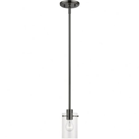 1 Light Pendant in Contemporary Style-15.25 inches Tall and 5 inches Wide-Black Chrome Finish Bailey Street Home 218-Bel-4829094
1 Light Pendant in Contemporary Style-15.25 inches Tall and 5 inches Wide-Black Chrome Finish Bailey Street Home 218-Bel-4829094