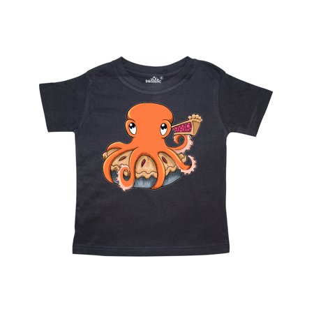 Inktastic Cute Octopus with Pie Gift Toddler Boy or Toddler Girl T-Shirt