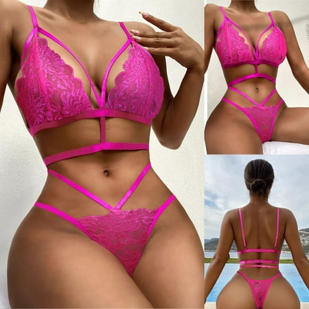 Women s Sexy Lingerie Set Soft Bra and Panty Set Nightwear Two Piece Babydoll Hot Pink XL
Women s Sexy Lingerie Set Soft Bra and Panty Set Nightwear Two Piece Babydoll Hot Pink XL