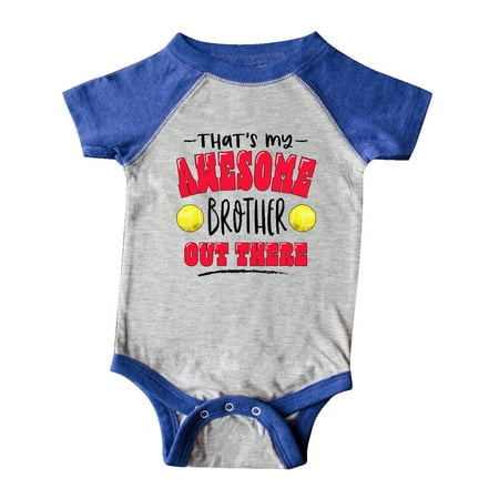 Inktastic That s My Awesome Brother Out There with Tennis Balls Gift Baby Boy or Baby Girl Bodysuit
Inktastic That s My Awesome Brother Out There with Tennis Balls Gift Baby Boy or Baby Girl Bodysuit