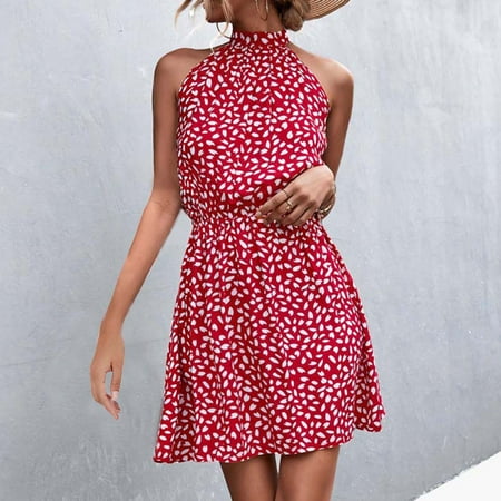 cllios Fashion Women Summer Halter Neck Casual Bandage Print Backless Mini Dress for Women 2022
cllios Fashion Women Summer Halter Neck Casual Bandage Print Backless Mini Dress for Women 2022