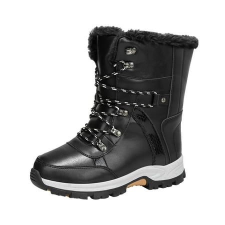 Women Winter Snow Boots - Waterproof Warm Outdoor Lacing Up Hiking Hunting Bootie Faux Fur Lined Non-slip Mid Calf Boot
Women Winter Snow Boots - Waterproof Warm Outdoor Lacing Up Hiking Hunting Bootie Faux Fur Lined Non-slip Mid Calf Boot