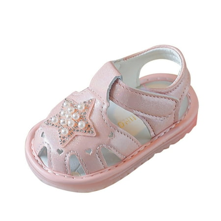 Toddler Sandals Girl Spring Summer Boys Star Pearl Soft Bottom Light Breathable Comfortable Shoes Pink Size 17
Toddler Sandals Girl Spring Summer Boys Star Pearl Soft Bottom Light Breathable Comfortable Shoes Pink Size 17