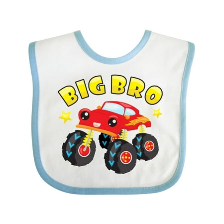 Inktastic Monster Truck Big Bro Gift Baby Boy Bib