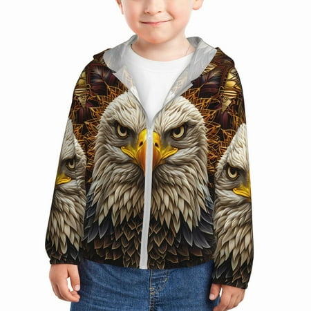 Goofa Vintage Pattern Bald Eagle Printed Kids Zip-Up Hoodie Girls Boys UPF50+ Sun Protection Jacket Hooded Cooling Shirt-5 Years
Goofa Vintage Pattern Bald Eagle Printed Kids Zip-Up Hoodie Girls Boys UPF50+ Sun Protection Jacket Hooded Cooling Shirt-5 Years