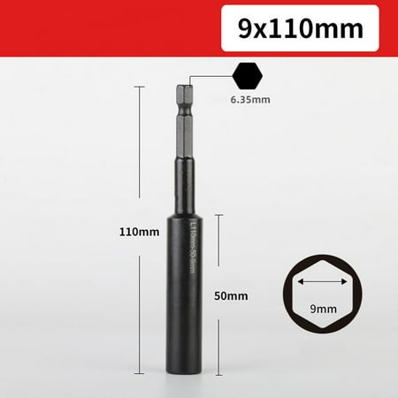 110mm Deepen Socket Wrenches Hexagon Nut Driver Drill Bit H8-H14 Sleeve Adapter
110mm Deepen Socket Wrenches Hexagon Nut Driver Drill Bit H8-H14 Sleeve Adapter