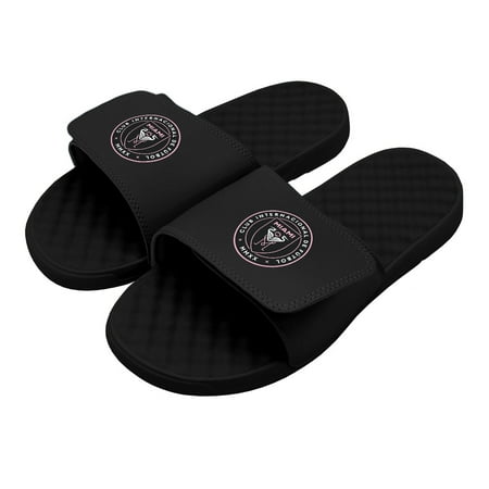 Youth ISlide Black Inter Miami CF Primary Logo Slide Sandals