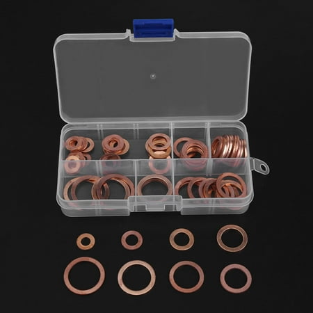 Flat Washers Copper Washer Kit Thermal Conductivity Sump Plug Washers For Car Generators Machinery Marine
Flat Washers Copper Washer Kit Thermal Conductivity Sump Plug Washers For Car Generators Machinery Marine
