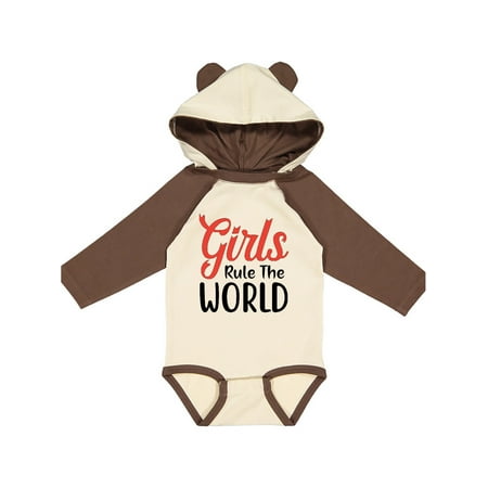 Inktastic Girls Rule the World Gift Baby Boy or Baby Girl Long Sleeve Bodysuit