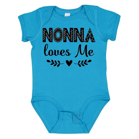 Inktastic Nonna Baby Clothes Grandchild Gift Baby Girl Bodysuit