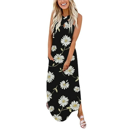 YanHoo Women s Maxi Dresses Sleeveless Round Neck Tank Dress Summer Beach Floral Print Long Dress
YanHoo Women s Maxi Dresses Sleeveless Round Neck Tank Dress Summer Beach Floral Print Long Dress