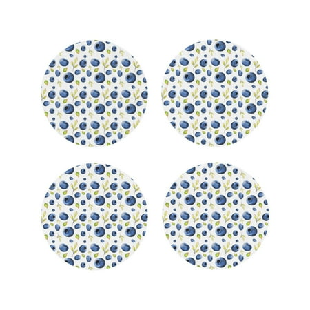 Leather Coasters Set of 4 - leaf Blueberries pattern Lightweight Non-Slip Drink Coasters for Desk Anti-Scalding Desk Cup Coasters for Office Table Decor Round Shape
Leather Coasters Set of 4 - leaf Blueberries pattern Lightweight Non-Slip Drink Coasters for Desk Anti-Scalding Desk Cup Coasters for Office Table Decor Round Shape