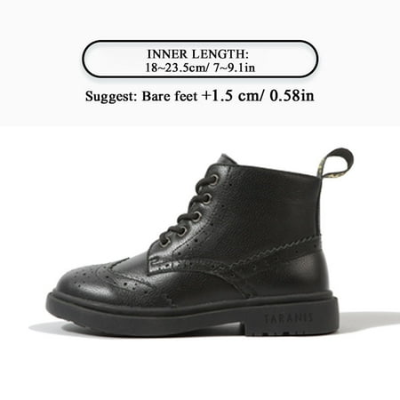 TARANIS Girls Classic Ankle Boots Leather Colorful Rubber Sole Party School Performance Uniform Shoes With Brogue Design For Winter
TARANIS Girls Classic Ankle Boots Leather Colorful Rubber Sole Party School Performance Uniform Shoes With Brogue Design For Winter