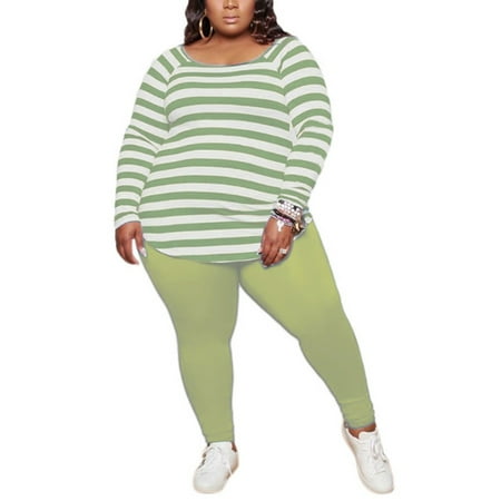 Wrcnote Ladies Lounge Sets Crew Neck Nightwear Striped Sleepwear Sleep Casual Pjs Long Sleeve Pajamas Green 3XL
Wrcnote Ladies Lounge Sets Crew Neck Nightwear Striped Sleepwear Sleep Casual Pjs Long Sleeve Pajamas Green 3XL