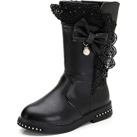 Girl s Waterproof Lace Bowknot Side Zipper Fur Lined Tall Winter Boots (Toddler/Little Kid/Big Kid)
Girl s Waterproof Lace Bowknot Side Zipper Fur Lined Tall Winter Boots (Toddler/Little Kid/Big Kid)