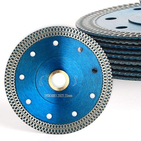 10Pcs/Box Supper Thin Diamond Tile Blade Porcelain Saw Blade for Cutting Porcelain Tile Granite Marbles (4.5 -10pcs/Box)
10Pcs/Box Supper Thin Diamond Tile Blade Porcelain Saw Blade for Cutting Porcelain Tile Granite Marbles (4.5 -10pcs/Box)