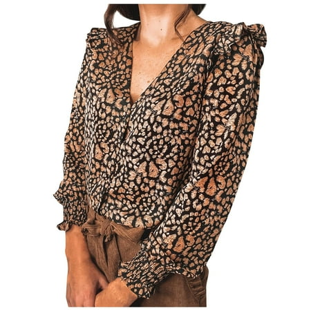Long Sleeve Shirts for Women Dressy Sexy Long Sleeve Tops for Women Womens Ladies V-Neck Leopard Print Ruffled Long Sleeve Tops Casual Blouse Clearance Maternity Long Sleeve Shirts Women S Tops
Long Sleeve Shirts for Women Dressy Sexy Long Sleeve Tops for Women Womens Ladies V-Neck Leopard Print Ruffled Long Sleeve Tops Casual Blouse Clearance Maternity Long Sleeve Shirts Women S Tops