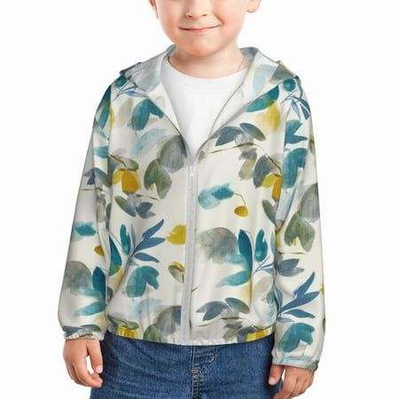 Lukts Watercolor Leaves Print Children s Long-Sleeved Sun Protection Clothing Hooded Sweatshirts for Boys and Girls Outdoor Sports-4 Years
Lukts Watercolor Leaves Print Children s Long-Sleeved Sun Protection Clothing Hooded Sweatshirts for Boys and Girls Outdoor Sports-4 Years
