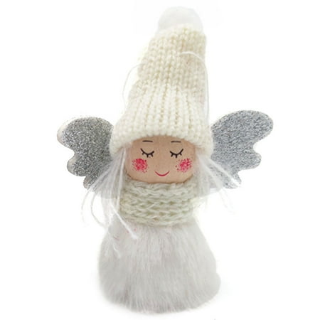 Christmas Angel Doll Pendants Creative Plush Angel with Double Wings Stripe Hat for Little Boys and Girls White
Christmas Angel Doll Pendants Creative Plush Angel with Double Wings Stripe Hat for Little Boys and Girls White