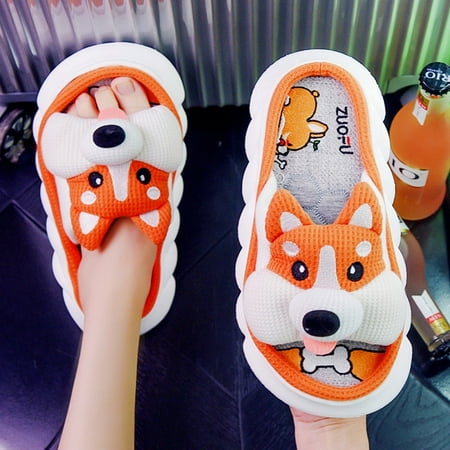 CoCopeanut Funny Slippers Men Women Linen Slipper Cartoon Animal Couple Slides Autumn Home Shoes Slides Thick Sole Household Men Sandals
CoCopeanut Funny Slippers Men Women Linen Slipper Cartoon Animal Couple Slides Autumn Home Shoes Slides Thick Sole Household Men Sandals