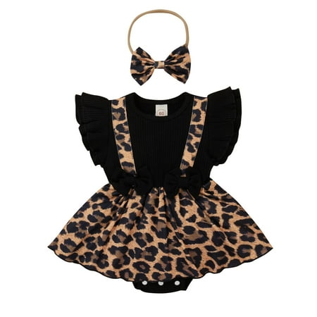 Girls Ruffles Fly Sleeve Leopard Floral Printed Romper Bowknot Ribbed Bodysuits Headbands Outfits
Girls Ruffles Fly Sleeve Leopard Floral Printed Romper Bowknot Ribbed Bodysuits Headbands Outfits