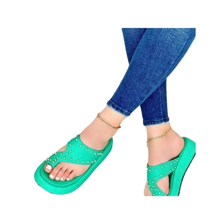 Wazshop Womens Flat Sandals Platform Flip Flops Beach Thong Sandal Lightweight Summer Slides Women Slippers Open Toe Fashion Green 7
Wazshop Womens Flat Sandals Platform Flip Flops Beach Thong Sandal Lightweight Summer Slides Women Slippers Open Toe Fashion Green 7