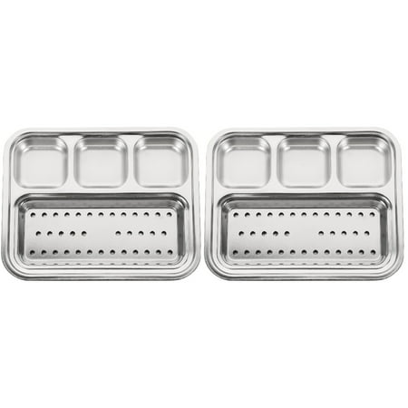 HOMEMAXS 2 Sets of Stainless Steel Food Plate Food Sauce Separate Plate Dipping Sauce Plate
HOMEMAXS 2 Sets of Stainless Steel Food Plate Food Sauce Separate Plate Dipping Sauce Plate
