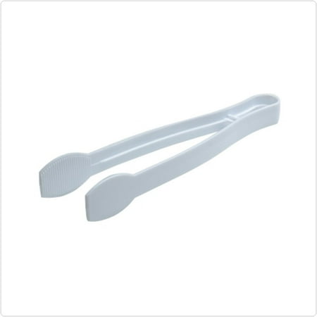 White 9 Inch Plastic Tong,Case of 48 EA