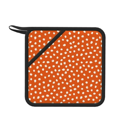 1 PCS Pot Holders for Kitchen - Heat Resistant Silicone Pot Holders with Hanging Loop Dots On Orange Background Non Slip Oven Hot Pads Potholders for Decor Baking Cooking Kitchen
1 PCS Pot Holders for Kitchen - Heat Resistant Silicone Pot Holders with Hanging Loop Dots On Orange Background Non Slip Oven Hot Pads Potholders for Decor Baking Cooking Kitchen