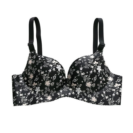 Litie Women Love Print Breathable No Underwire Seamless Full Coverage Bra