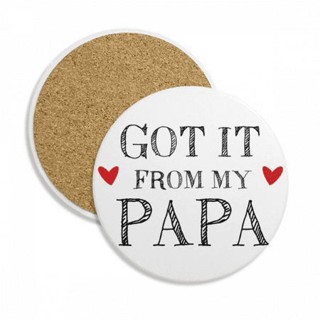 Got It From My Papa Children Father Present Coaster Cup Mug Tabletop Protection Absorbent Stone
Got It From My Papa Children Father Present Coaster Cup Mug Tabletop Protection Absorbent Stone