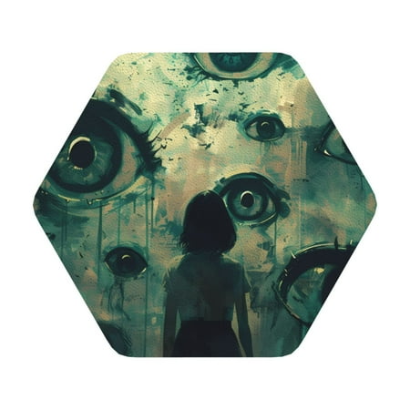 Giroia Eyes Watching In The Dark Coasters Leather Coasters Set of 6 Coaster for Drinks Hexagon
Giroia Eyes Watching In The Dark Coasters Leather Coasters Set of 6 Coaster for Drinks Hexagon