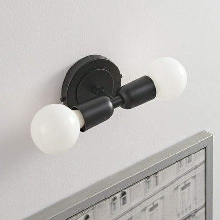 Duo Black Wall Sconce - Mid Century Industrial Modern 2-Light Lamp For Wall & Ceiling - Vanity Mirror and Bathroom Lighting
Duo Black Wall Sconce - Mid Century Industrial Modern 2-Light Lamp For Wall & Ceiling - Vanity Mirror and Bathroom Lighting