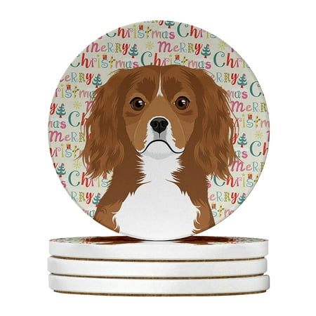 Cavalier King Charles Spaniel Ruby Christmas Large Sandstone Coasters Pack of 4 4 in x 4 in
Cavalier King Charles Spaniel Ruby Christmas Large Sandstone Coasters Pack of 4 4 in x 4 in