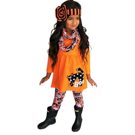 Huakaishijie Halloween Toddler Girls Ruffle Flare Tunic Dress Top Leggings Pants Outfit Set
Huakaishijie Halloween Toddler Girls Ruffle Flare Tunic Dress Top Leggings Pants Outfit Set