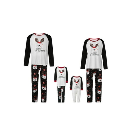 Ma&Baby Matching Family Christmas Pajamas Long Sleeve Round Neck Printted Raglan Tops + Long Pants Set
Ma&Baby Matching Family Christmas Pajamas Long Sleeve Round Neck Printted Raglan Tops + Long Pants Set
