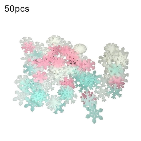Kaola 50Pcs Luminous Sticker Eye-catching Unique Shape Plastic Decorative Ceiling Snowflake Fluorescent Sticker for Home
Kaola 50Pcs Luminous Sticker Eye-catching Unique Shape Plastic Decorative Ceiling Snowflake Fluorescent Sticker for Home
