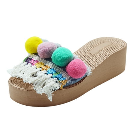 GNEIKDEING Women Linen Wedge Sandals Summer Sandals Denim Cross Women s Beach T el Sandals Gift on Clearance
GNEIKDEING Women Linen Wedge Sandals Summer Sandals Denim Cross Women s Beach T el Sandals Gift on Clearance