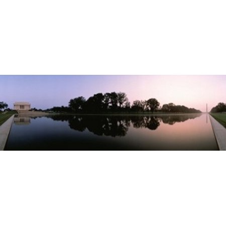 Washington DC Poster Print (18 x 6)