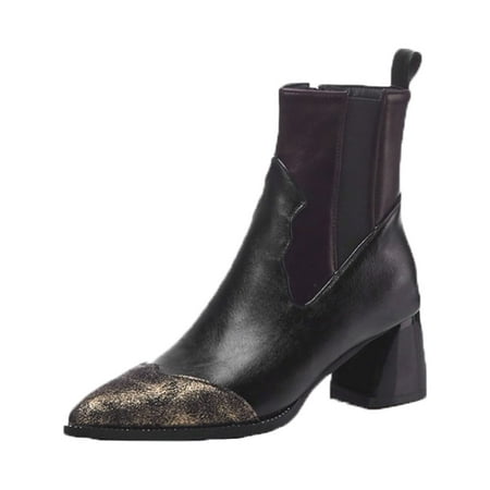 OAVQHLG3B Women s Winter Warm Leather Patchwork Vintage Thick Mid Heel Zipper Rider Ankle Boots
OAVQHLG3B Women s Winter Warm Leather Patchwork Vintage Thick Mid Heel Zipper Rider Ankle Boots