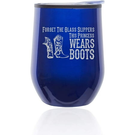 Stemless Wine Tumbler Coffee Travel Mug Glass with Lid Princess Wears Boots Cowgirl (Blue)
Stemless Wine Tumbler Coffee Travel Mug Glass with Lid Princess Wears Boots Cowgirl (Blue)